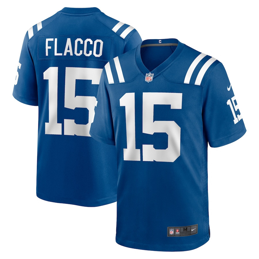 Joe Flacco #15 Indianapolis Colts Game Jersey - Men's | Royal