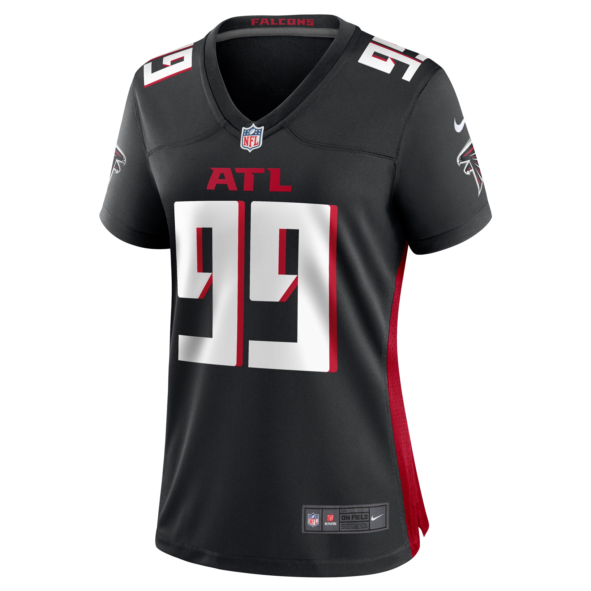 Alternative view of Joe Gaziano Atlanta Falcons Game Jersey - Women's