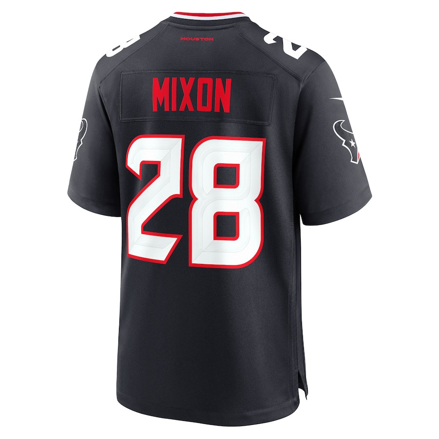Joe Mixon #28 Houston Texans Game Jersey - Men's | Navy - Image 3