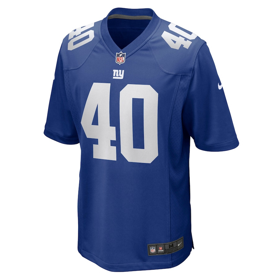 Alternative view of Joe Morrison #40 New York Giants Game Jersey - Men's | Royal