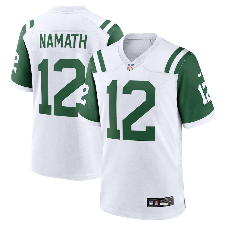 Joe Namath #12 New York Jets Alternate Game Jersey - Men's | White