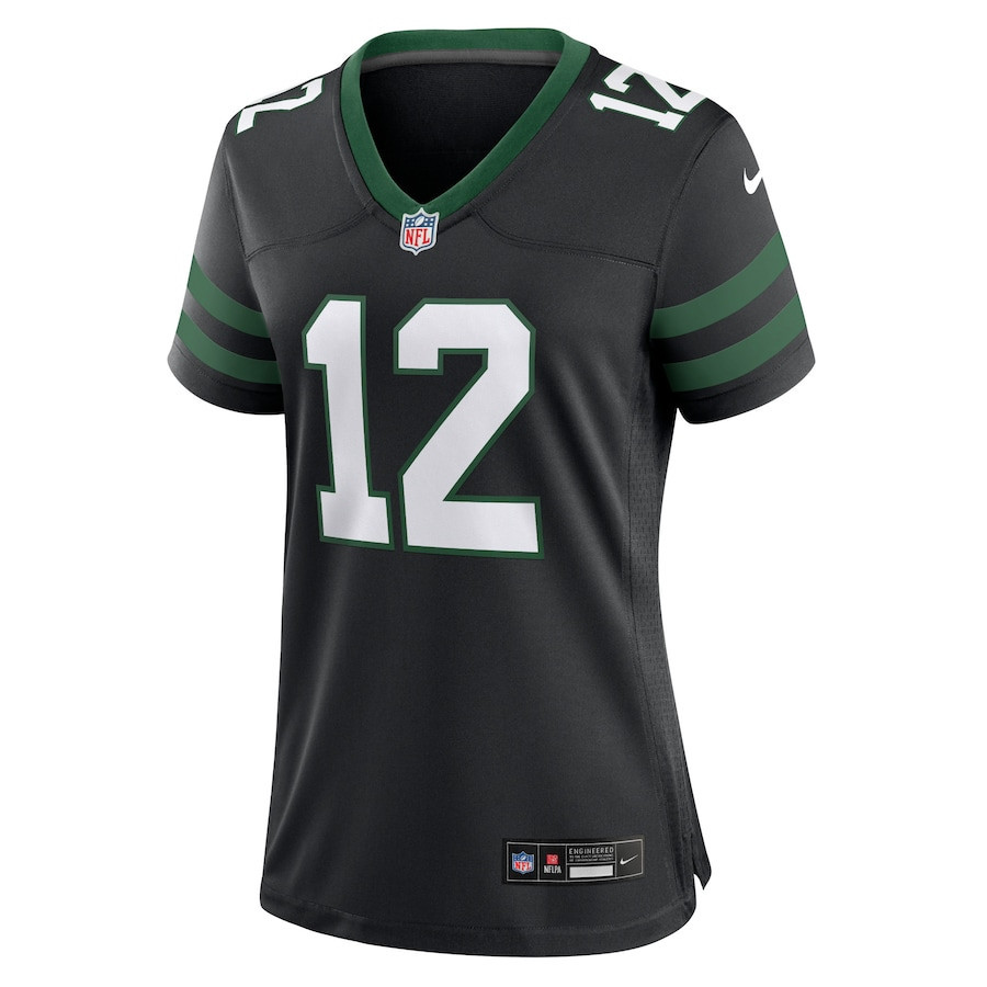 Alternative view of Joe Namath #12 New York Jets Alternate Game Jersey - Women's