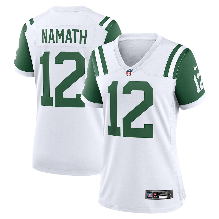 Joe Namath #12 New York Jets Alternate Game Jersey - Women's | White