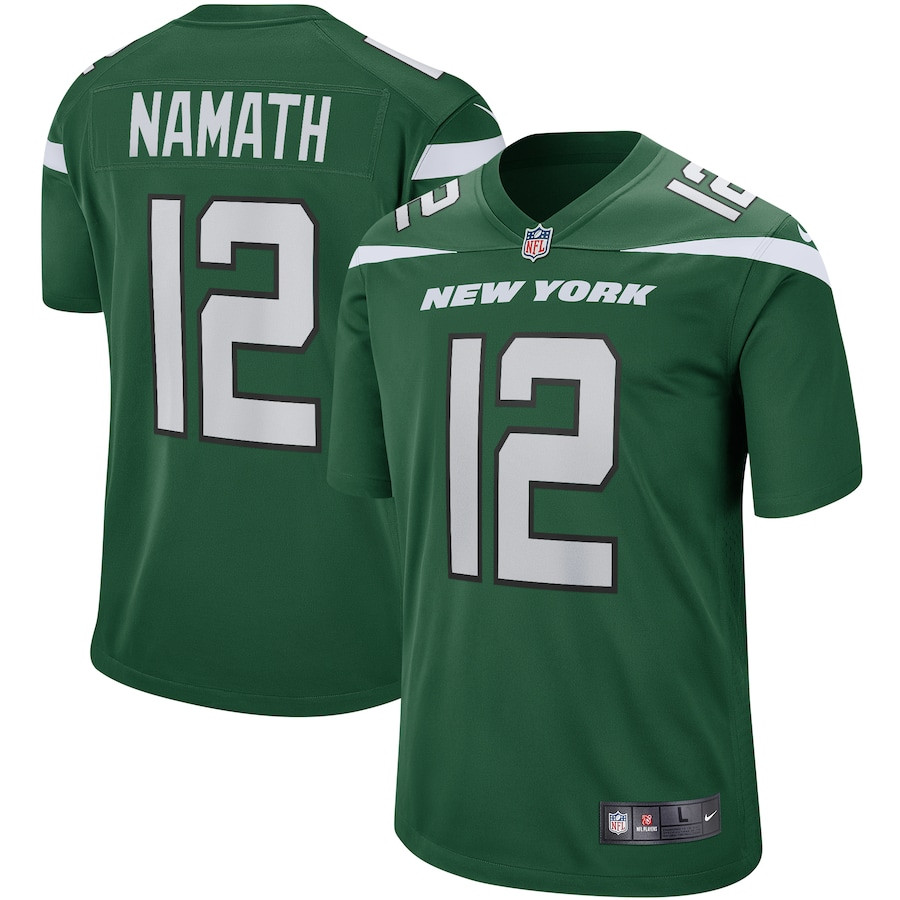 Joe Namath #12 New York Jets Game Jersey - Men's | Gotham Green