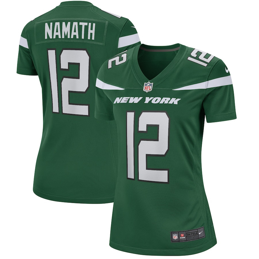 Joe Namath #12 New York Jets Game Jersey - Women's | Gotham Green