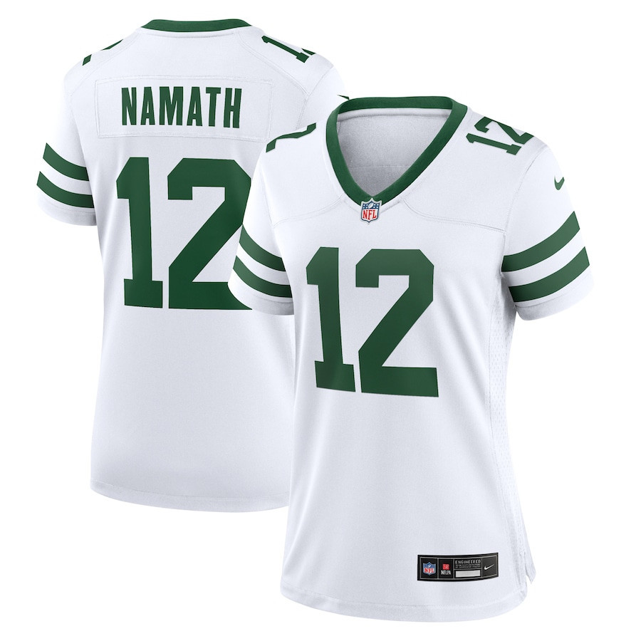 Joe Namath #12 New York Jets Retired Player Game Jersey - Women's