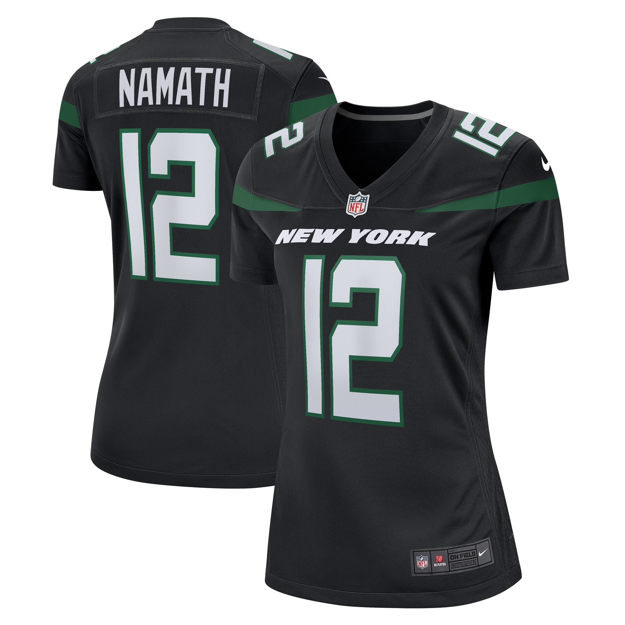 Joe Namath New York Jets Retired Player Game Jersey - Women's