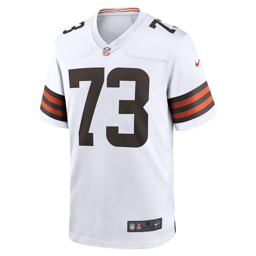 Alternative view of Joe Thomas #73 Cleveland Browns Game Jersey - Men's | White