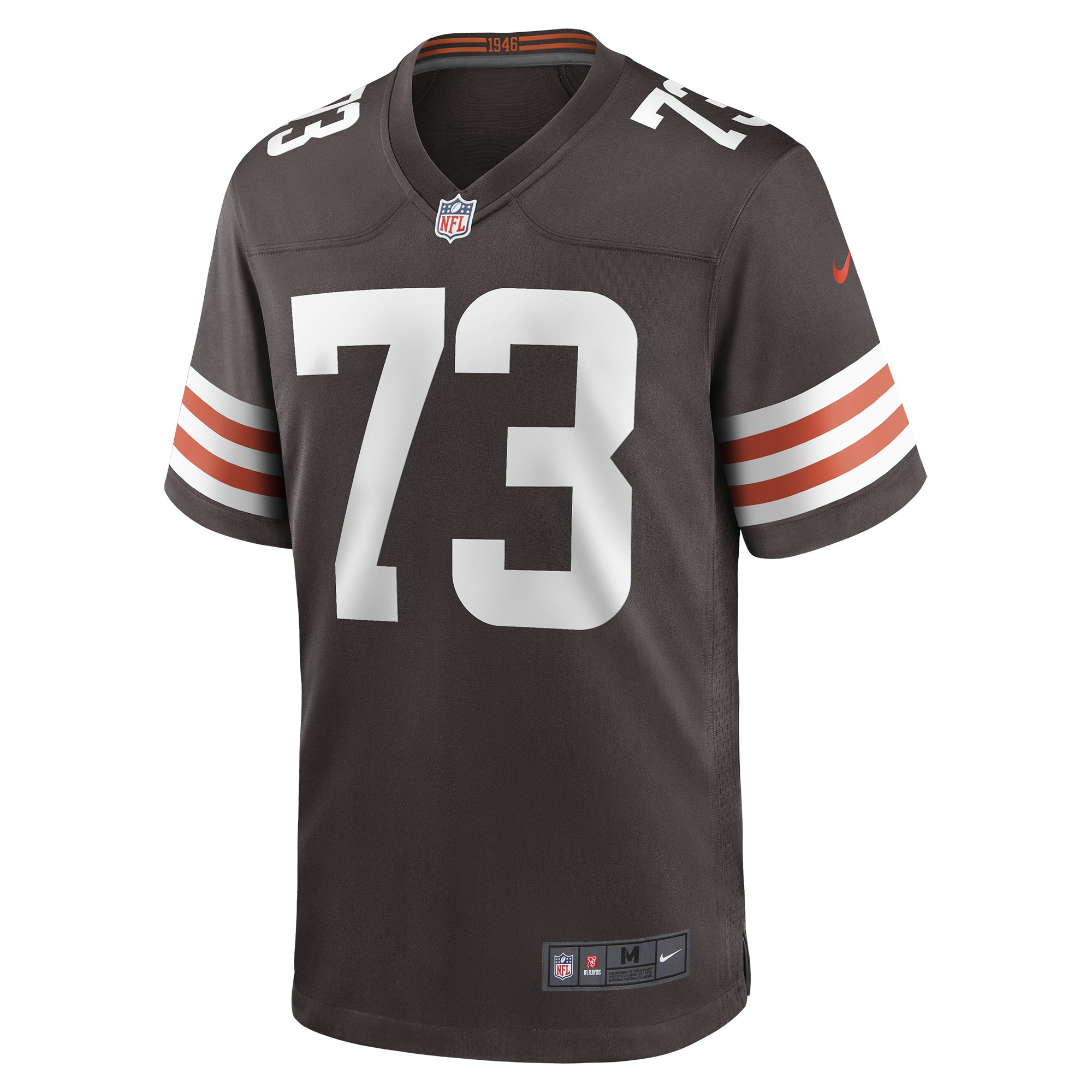 Alternative view of Joe Thomas Cleveland Browns Game Jersey - Men's