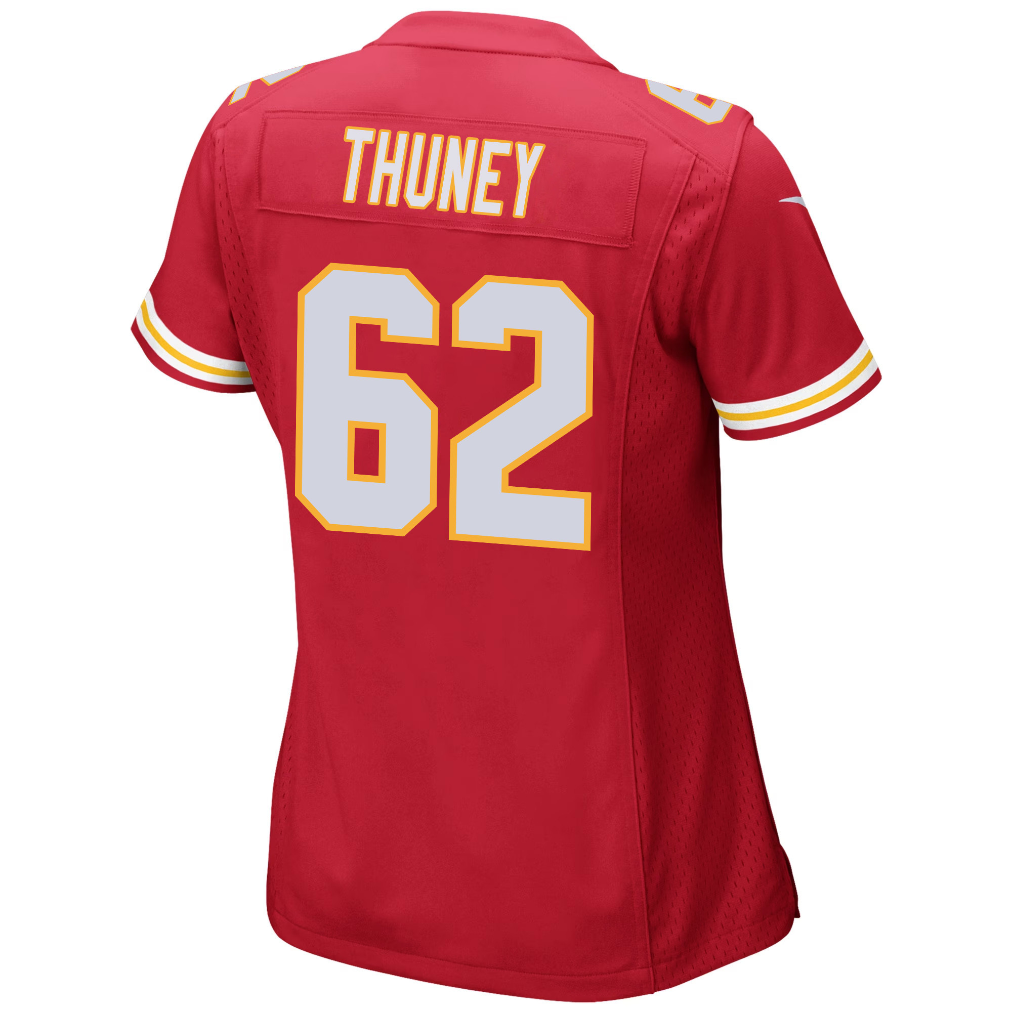 Joe Thuney #62 Kansas City Chiefs Super Bowl LVIII Champions 4X Game Jersey - Women's | Red - Image 3
