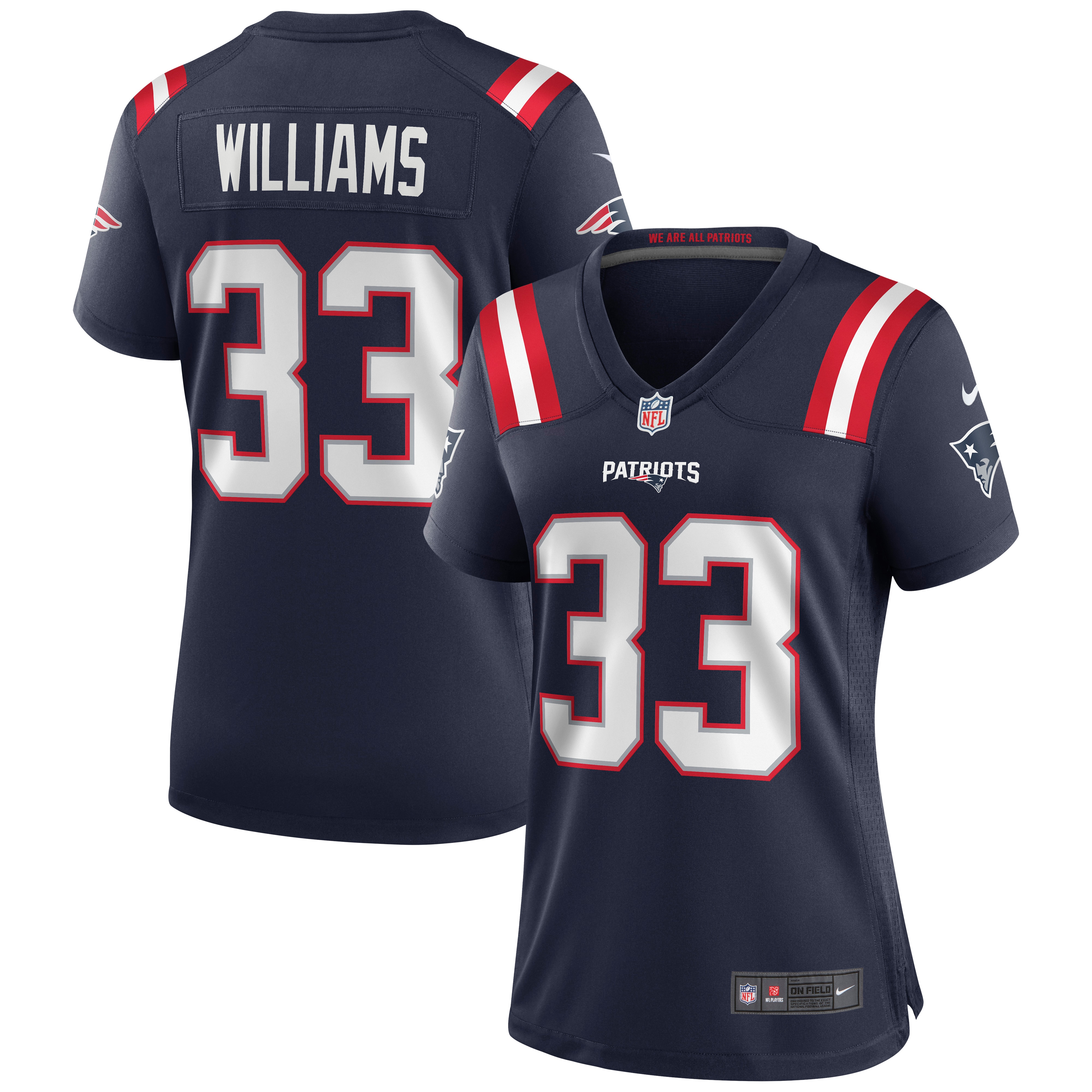 Joejuan Williams New England Patriots Game Jersey - Women's