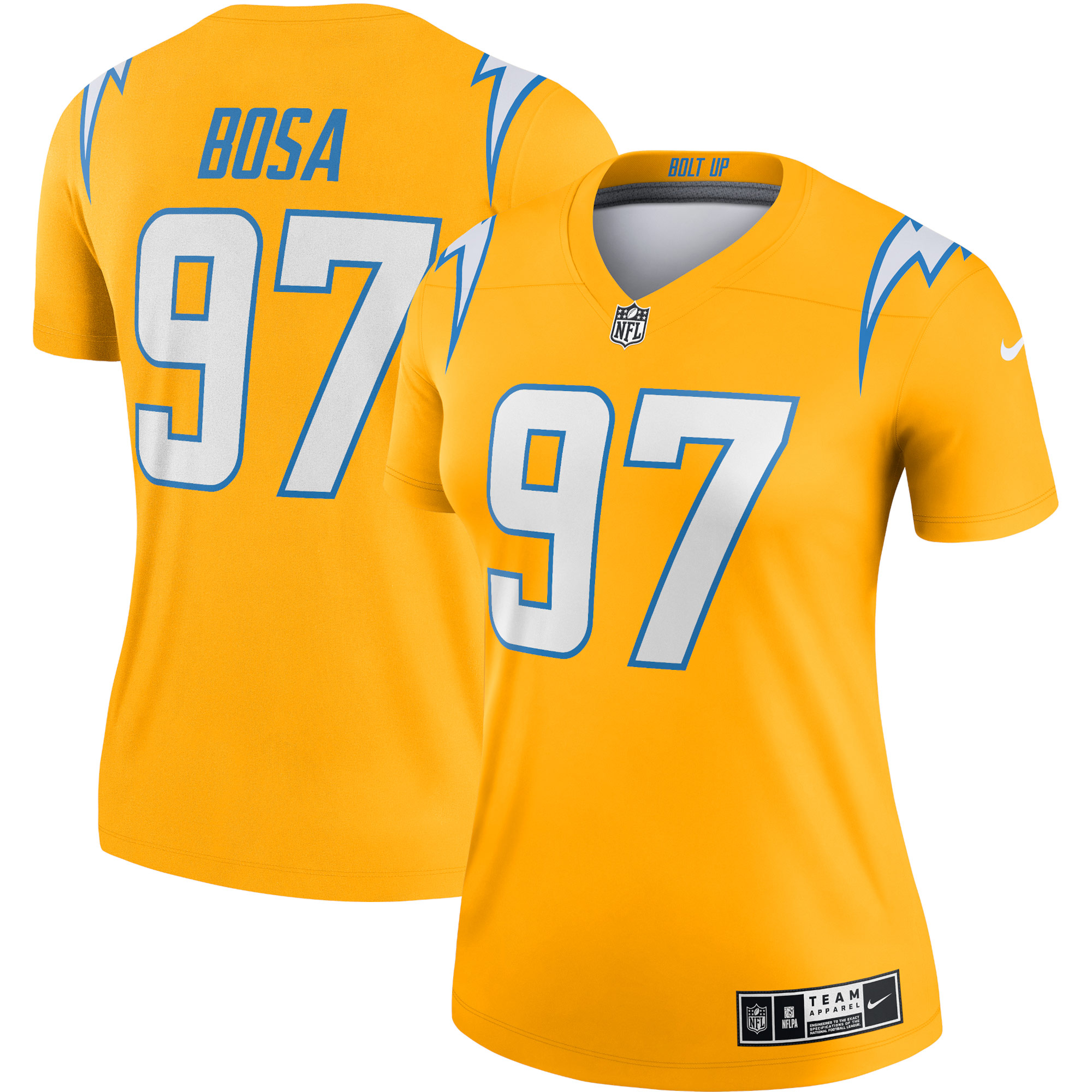 Joey Bosa Los Angeles Chargers Inverted Legend Jersey - Women's