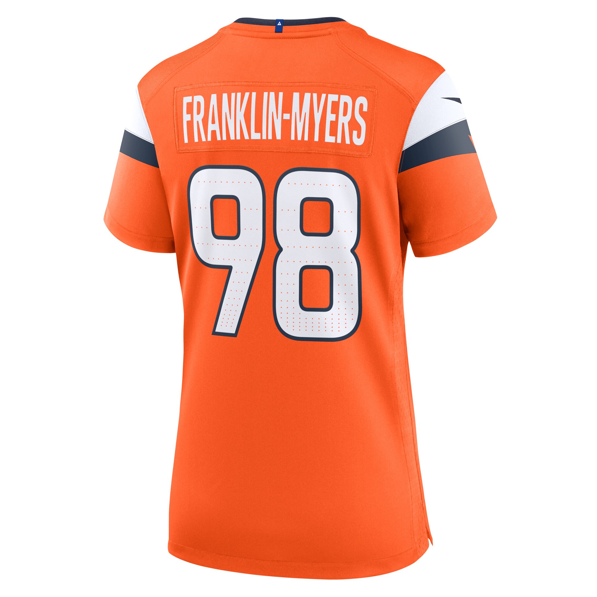 John Franklin-Myers Denver Broncos Game Jersey - Women's | Myers Orange Team Game Jersey - Image 3