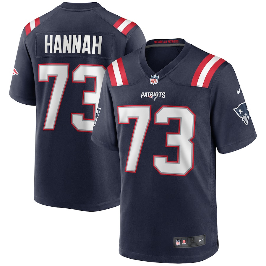 John Hannah #73 New England Patriots Game Jersey - Men's | Navy