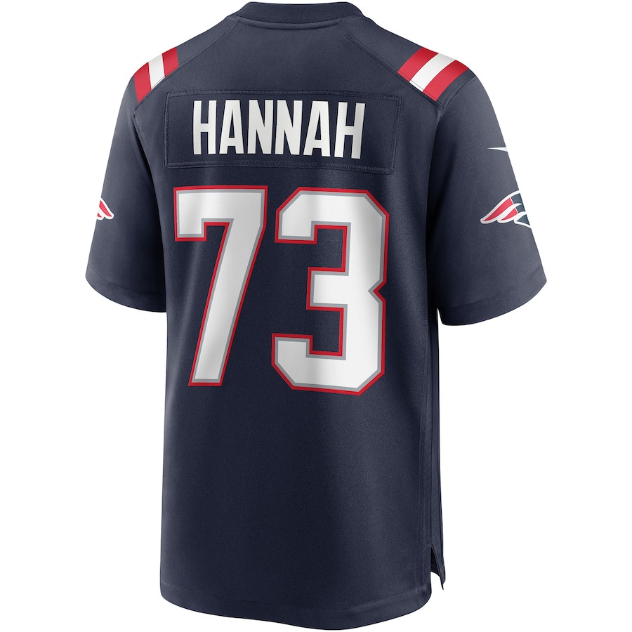 John Hannah #73 New England Patriots Game Jersey - Men's | Navy - Image 3