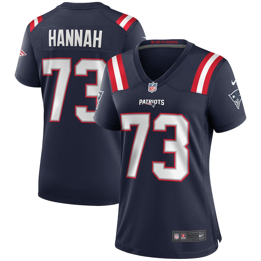 John Hannah #73 New England Patriots Game Jersey - Women's | Navy