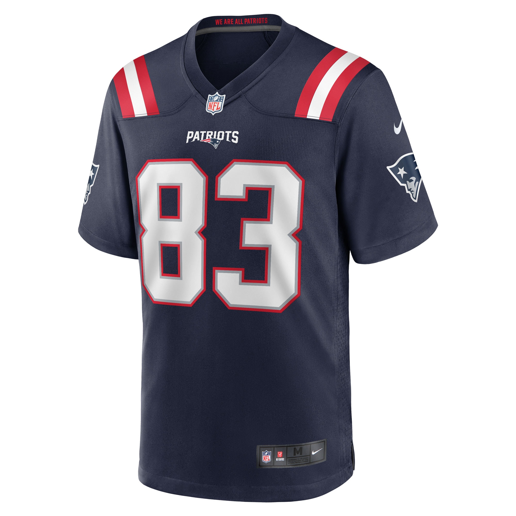 Alternative view of John Jiles New England Patriots Game Jersey - Men's
