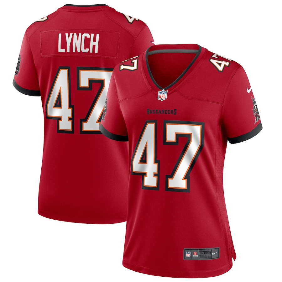 John Lynch #47 Tampa Bay Buccaneers Game Jersey - Women's | Red
