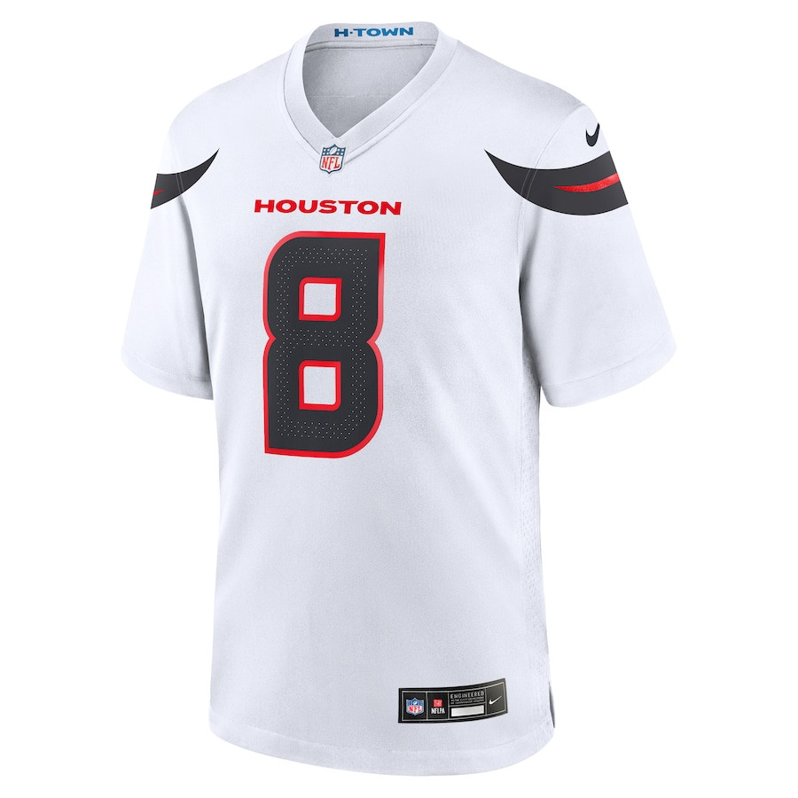 Alternative view of John Metchie III #8 Houston Texans Game Jersey - Men's | White