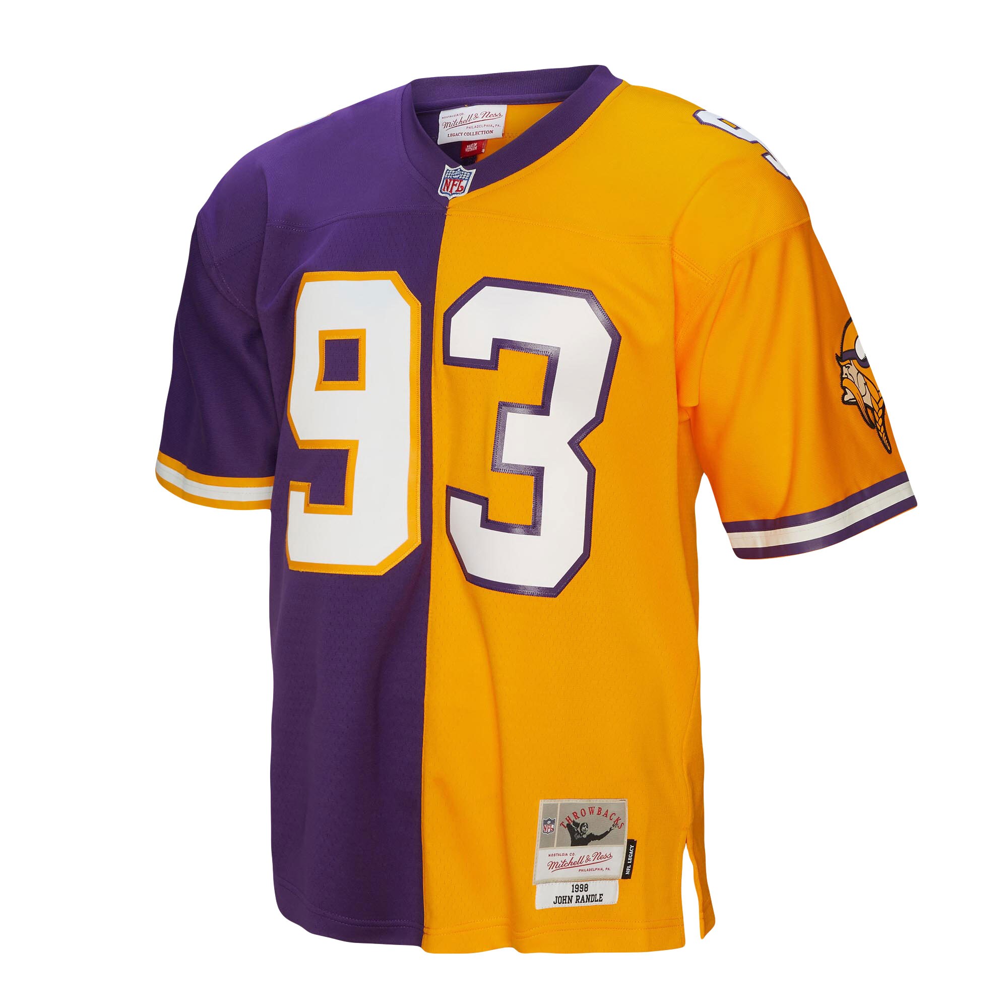 Alternative view of John Randle Mitchell & Ness Minnesota Vikings Game Jersey - Men's