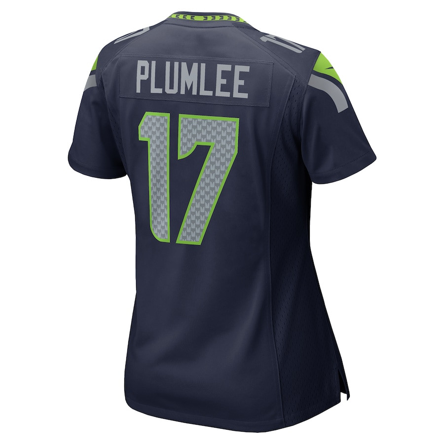 John Rhys Plumlee #17 Seattle Seahawks Game Jersey - Women's | College Navy - Image 3