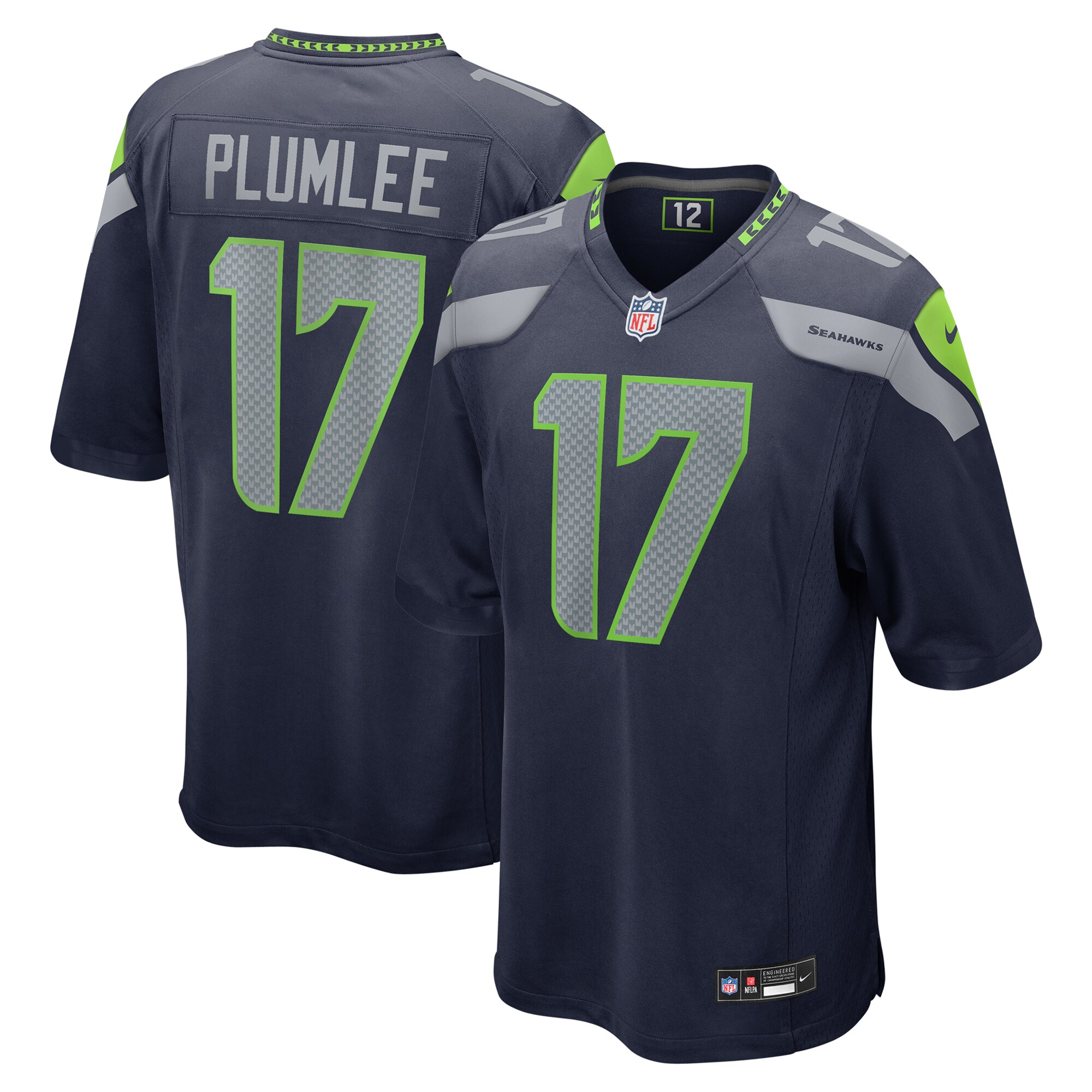 John Rhys Plumlee Seattle Seahawks Game Jersey - Men's