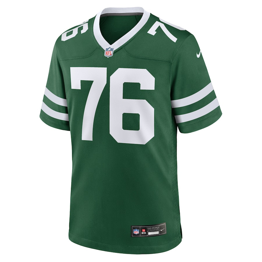 Alternative view of John Simpson #76 New York Jets Game Jersey - Men's | Legacy Green