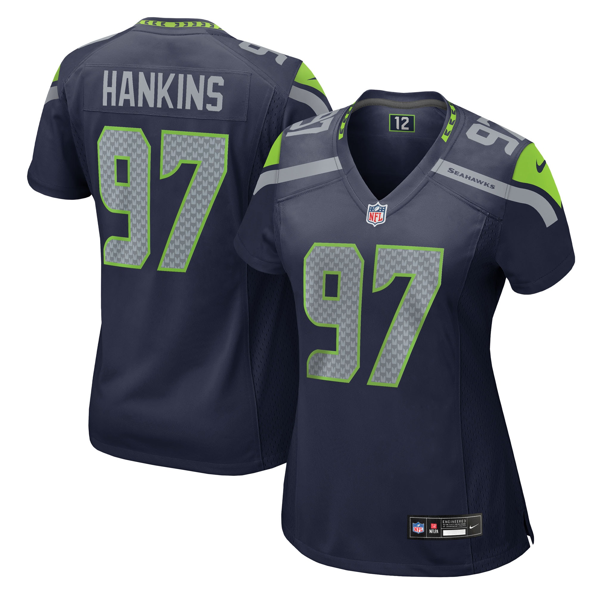 Johnathan Hankins Seattle Seahawks Game Jersey - Women's