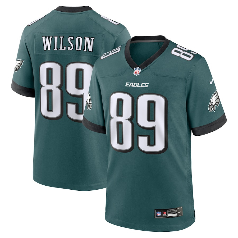 Johnny Wilson #89 Philadelphia Eagles Game Jersey - Men's | Midnight Green