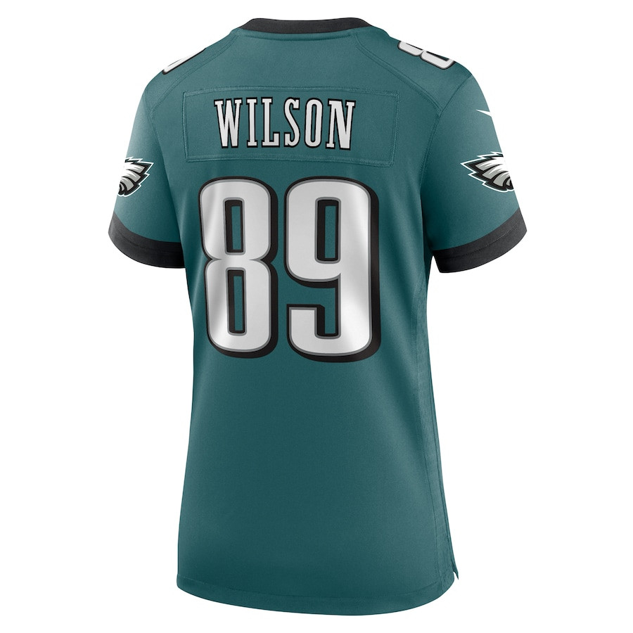 Johnny Wilson #89 Philadelphia Eagles Game Jersey - Women's | Midnight Green - Image 3