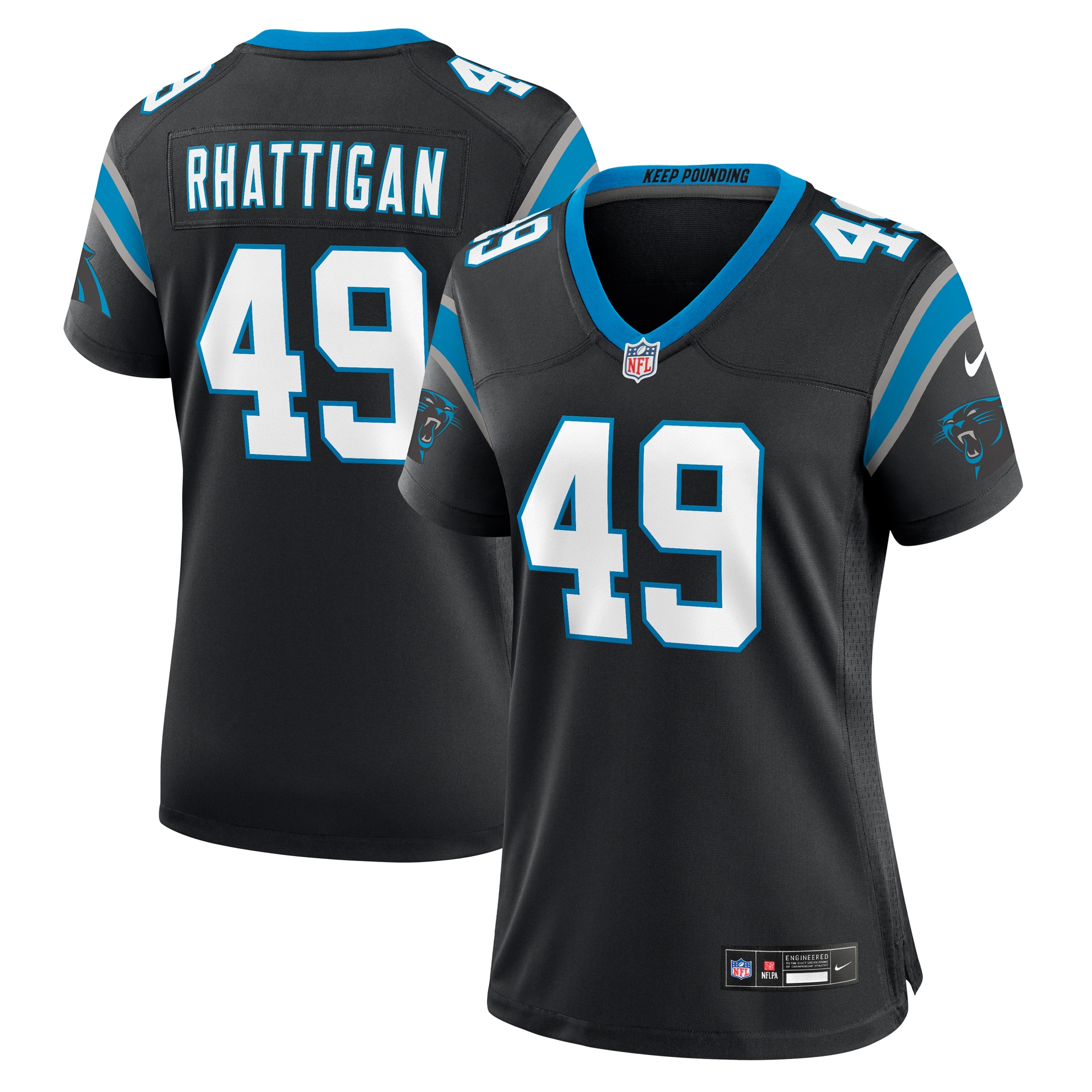 Jon Rhattigan Carolina Panthers Game Jersey - Women's