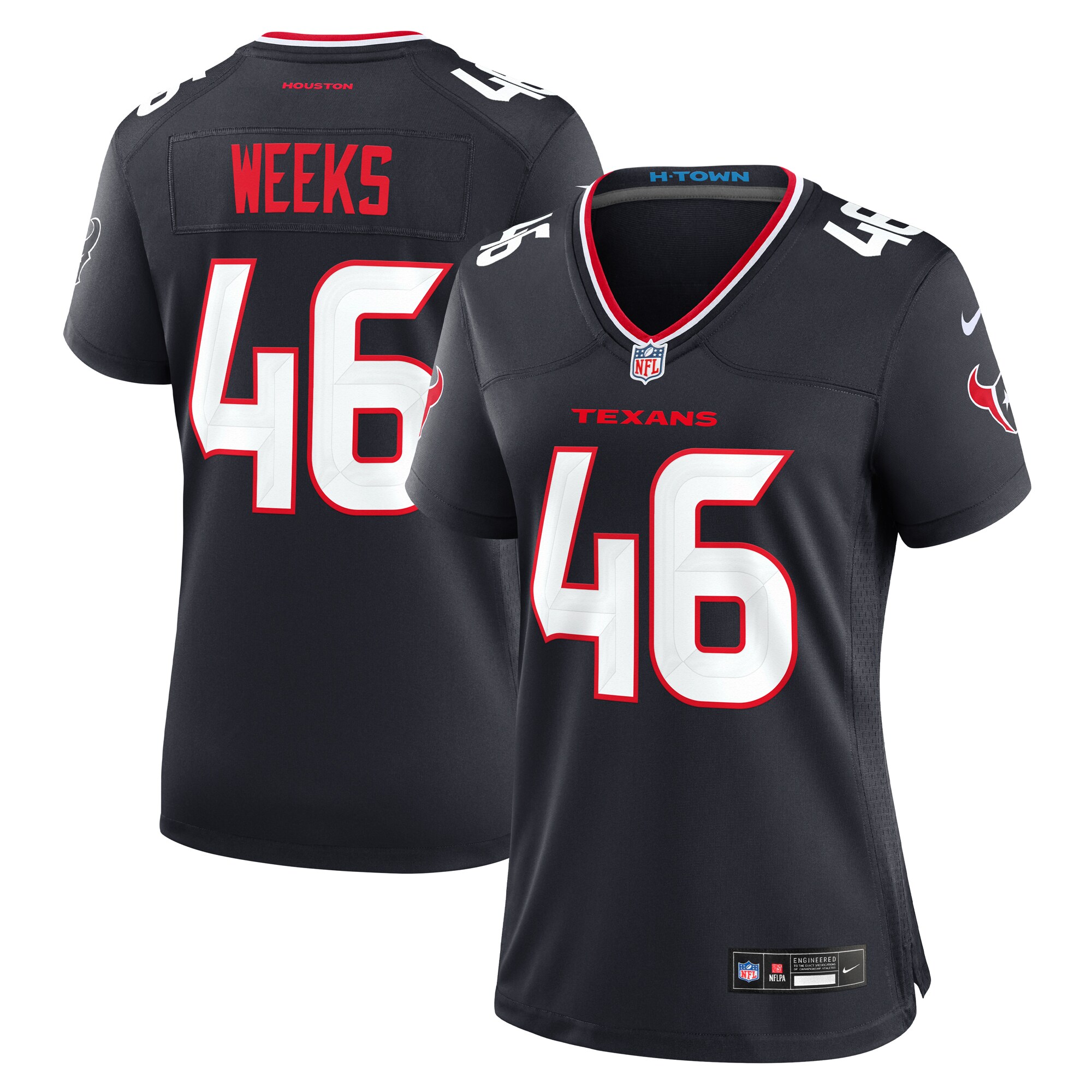 Jon Weeks Houston Texans Game Jersey - Women's