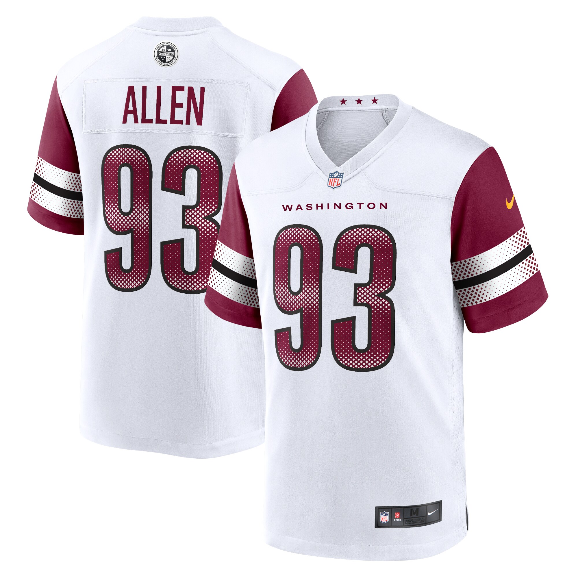 Jonathan Allen Washington Commanders Game Jersey - Men's