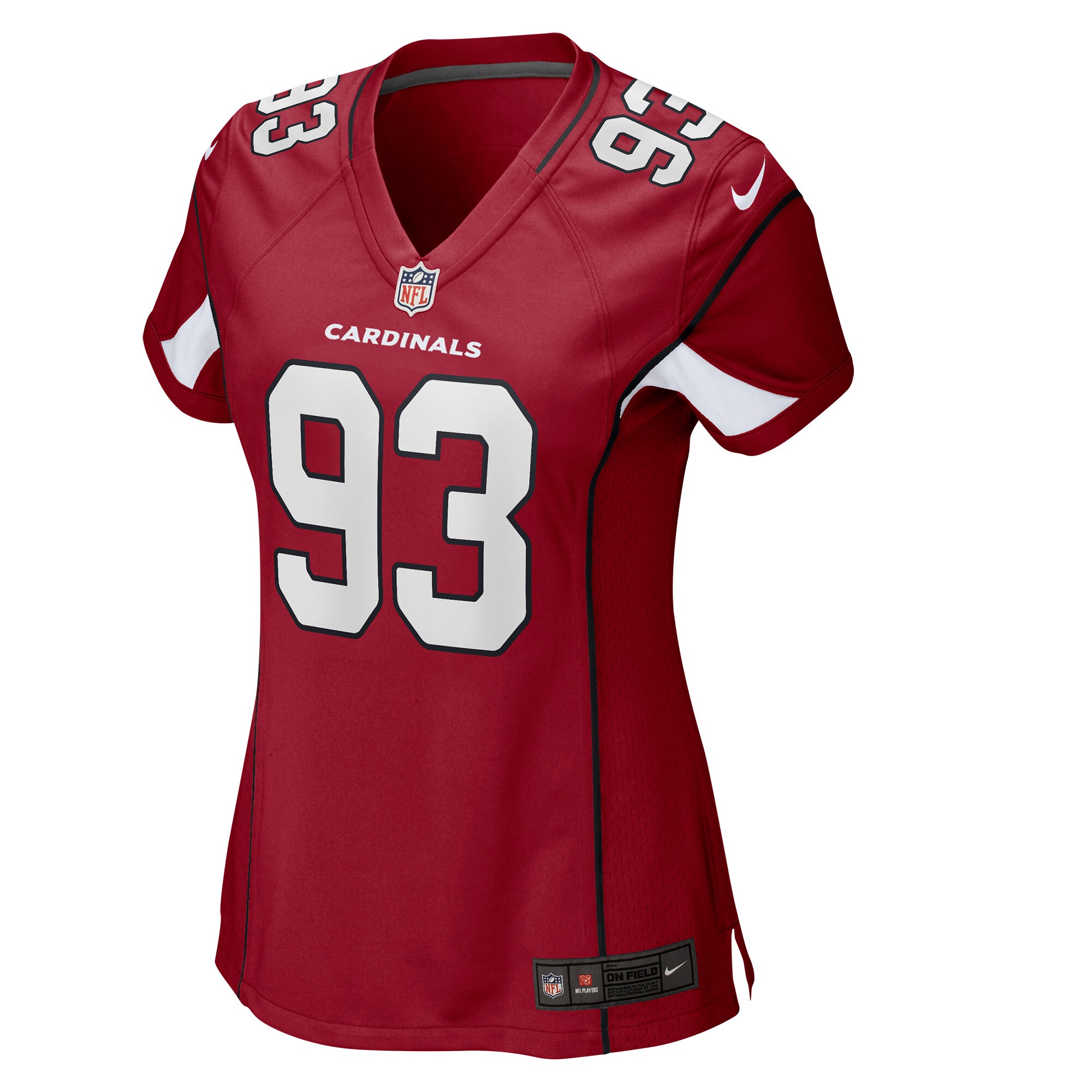 Alternative view of Jonathan Ledbetter Arizona Cardinals Game Jersey - Women's