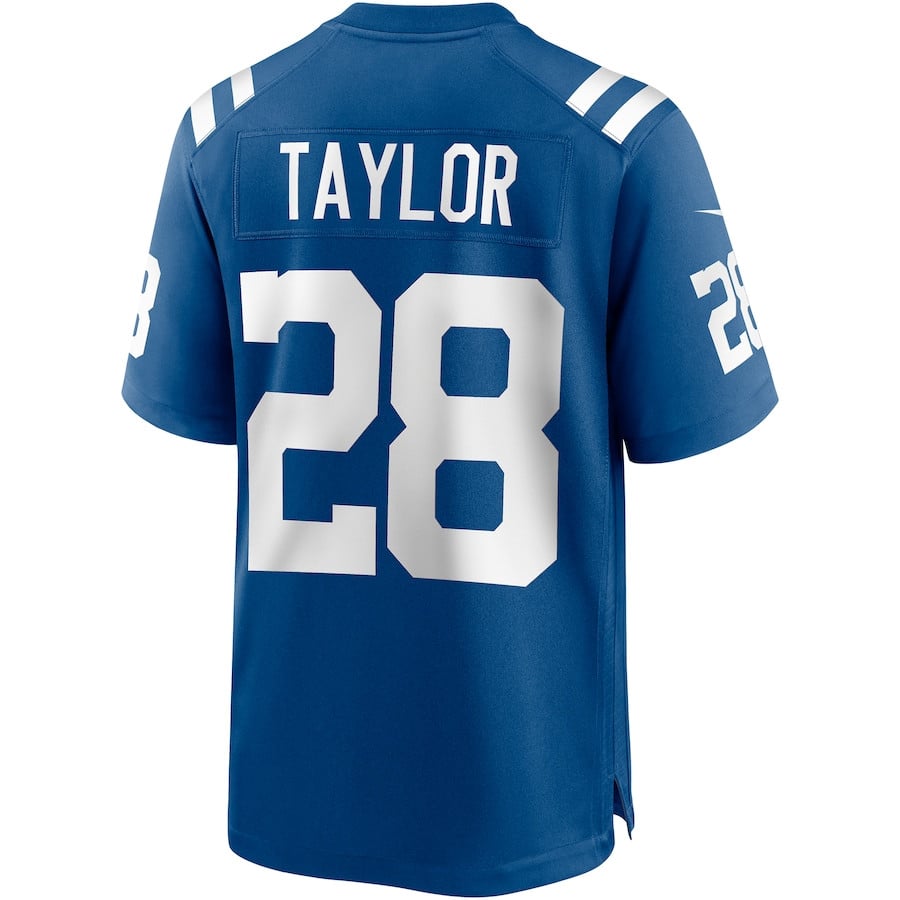 Jonathan Taylor #28 Indianapolis Colts Game Jersey - Men's | Royal - Image 3