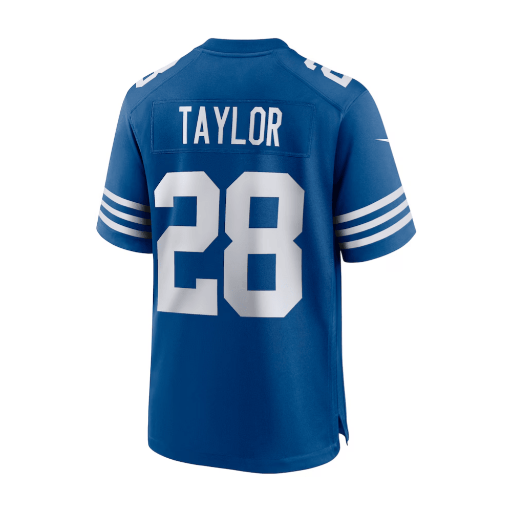 Jonathan Taylor #28 Indianapolis Colts Game Jersey - Men's | Royal - Image 3
