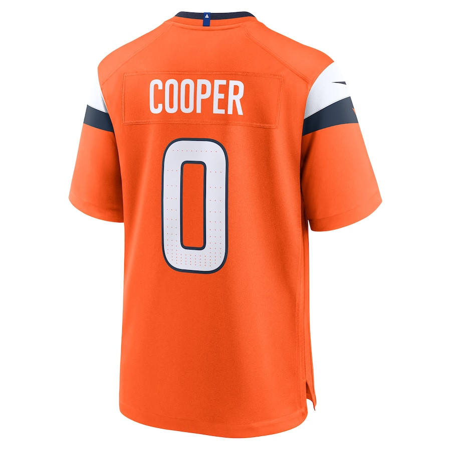 Jonathon Cooper #0 Denver Broncos Game Jersey - Men's | Orange - Image 3