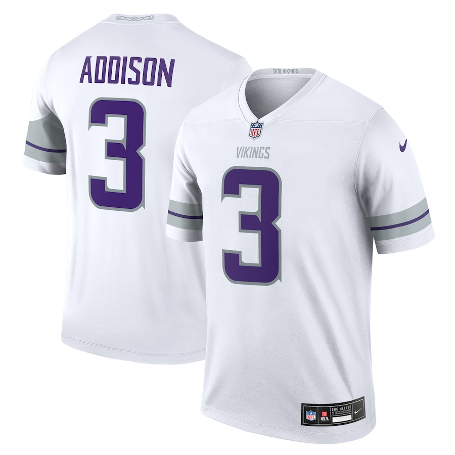 Jordan Addison #3 Minnesota Vikings Alternate Legend Jersey - Men's | White