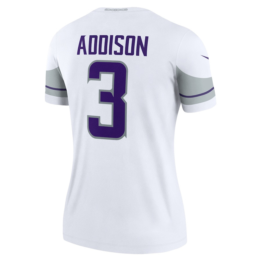 Jordan Addison #3 Minnesota Vikings Alternate Legend Jersey - Women's | White - Image 3
