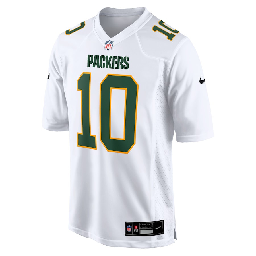 Alternative view of Jordan Love #10 Green Bay Packers Game Jersey - Men's | White