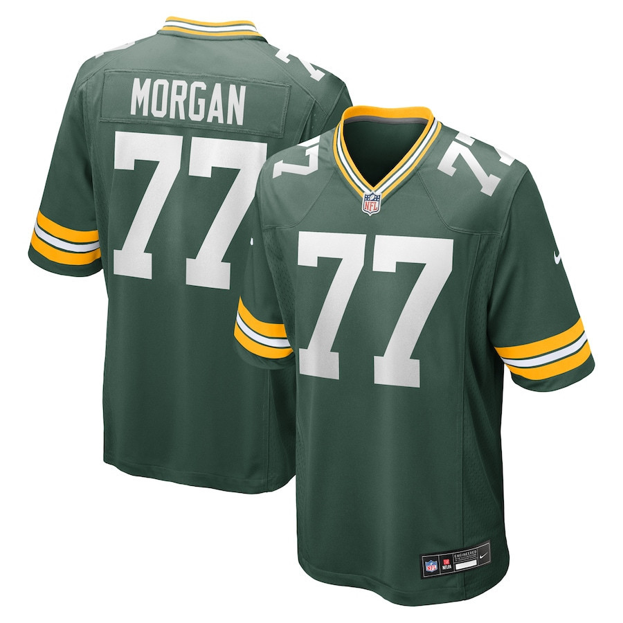 Jordan Morgan #77 Green Bay Packers Game Jersey - Men's | Green
