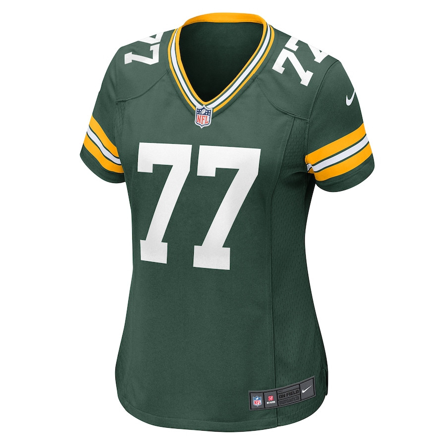 Alternative view of Jordan Morgan #77 Green Bay Packers Game Jersey - Women's | Green