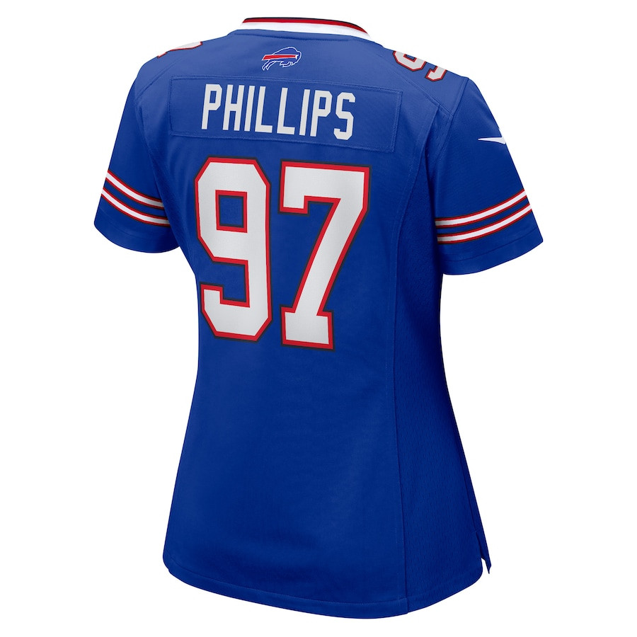 Jordan Phillips #97 Buffalo Bills Game Jersey - Women's | Royal - Image 3