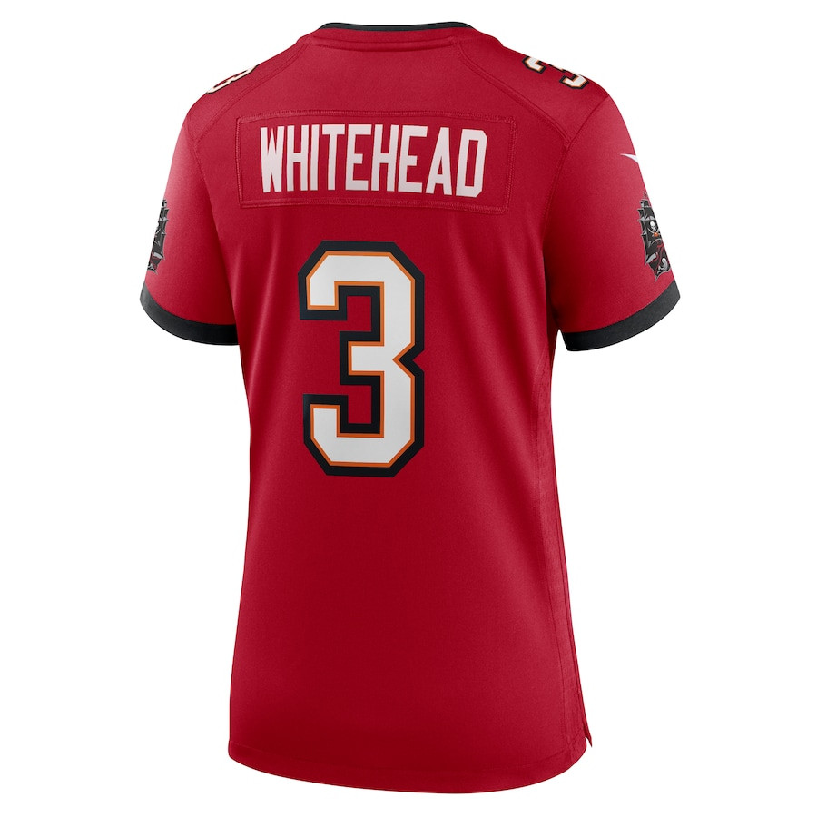 Jordan Whitehead #3 Tampa Bay Buccaneers Game Jersey - Women's | Red - Image 3