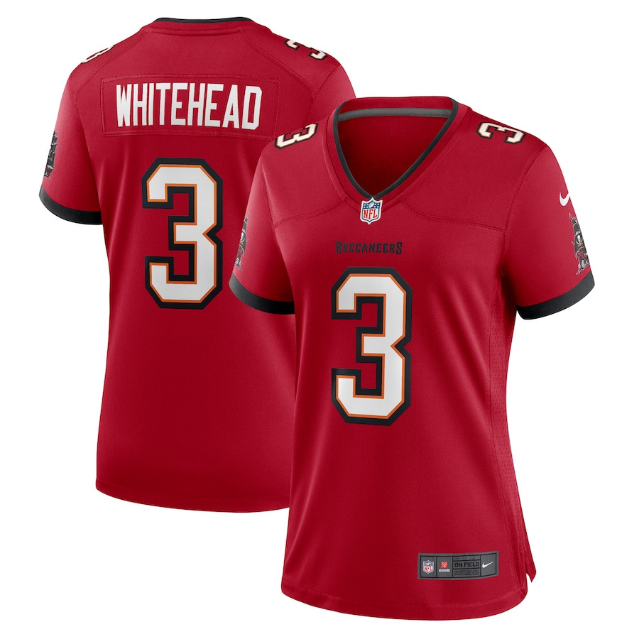 Jordan Whitehead #3 Tampa Bay Buccaneers Game Jersey - Women's | Red