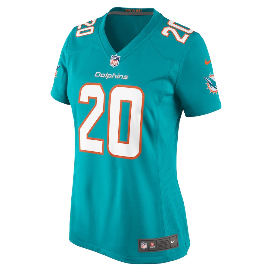 Alternative view of Jordyn Brooks #20 Miami Dolphins Game Jersey - Women's | Aqua