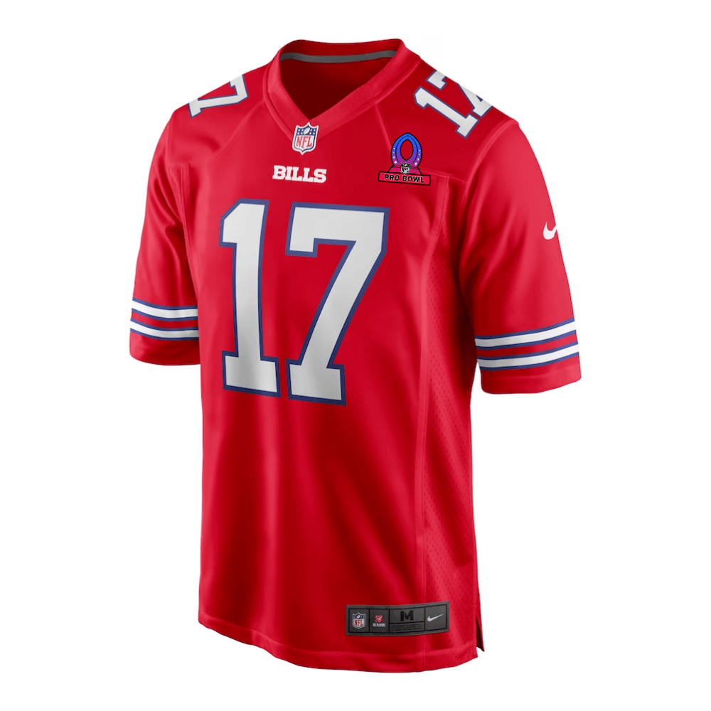 Alternative view of Josh Allen #17 Buffalo Bills Alternate Game Jersey - Men's | Red