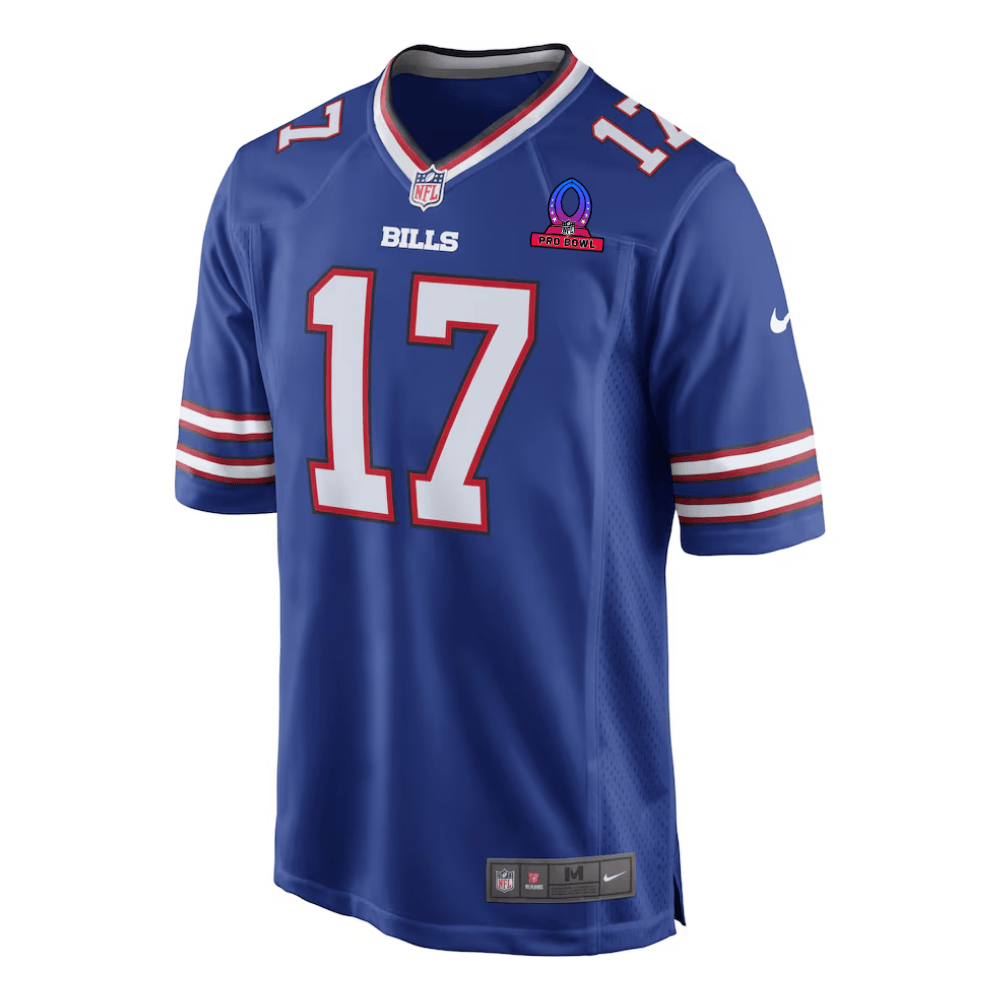 Alternative view of Josh Allen #17 Buffalo Bills Game Jersey - Men's | Royal