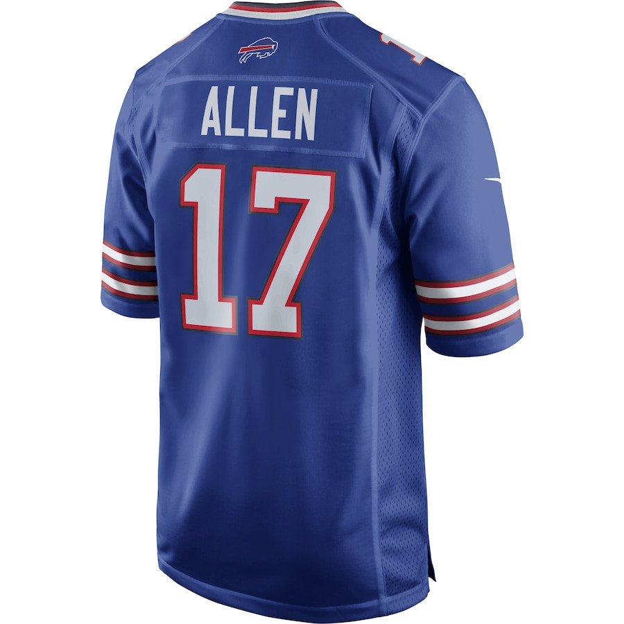 Josh Allen #17 Buffalo Bills Game Jersey - Men's | Royal - Image 3