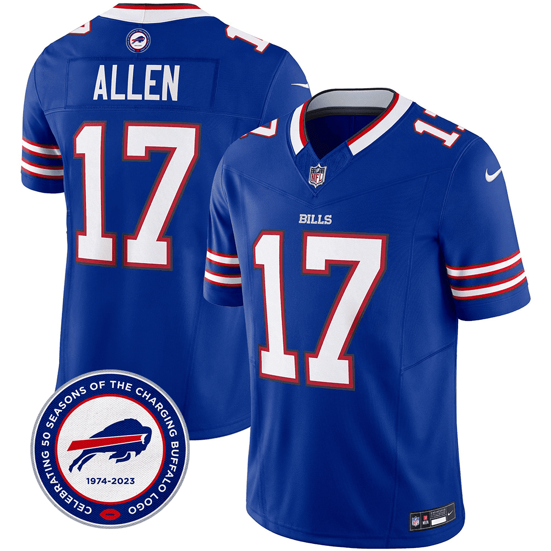 Josh Allen #17 Buffalo Bills Game Jersey - Men's | Royal